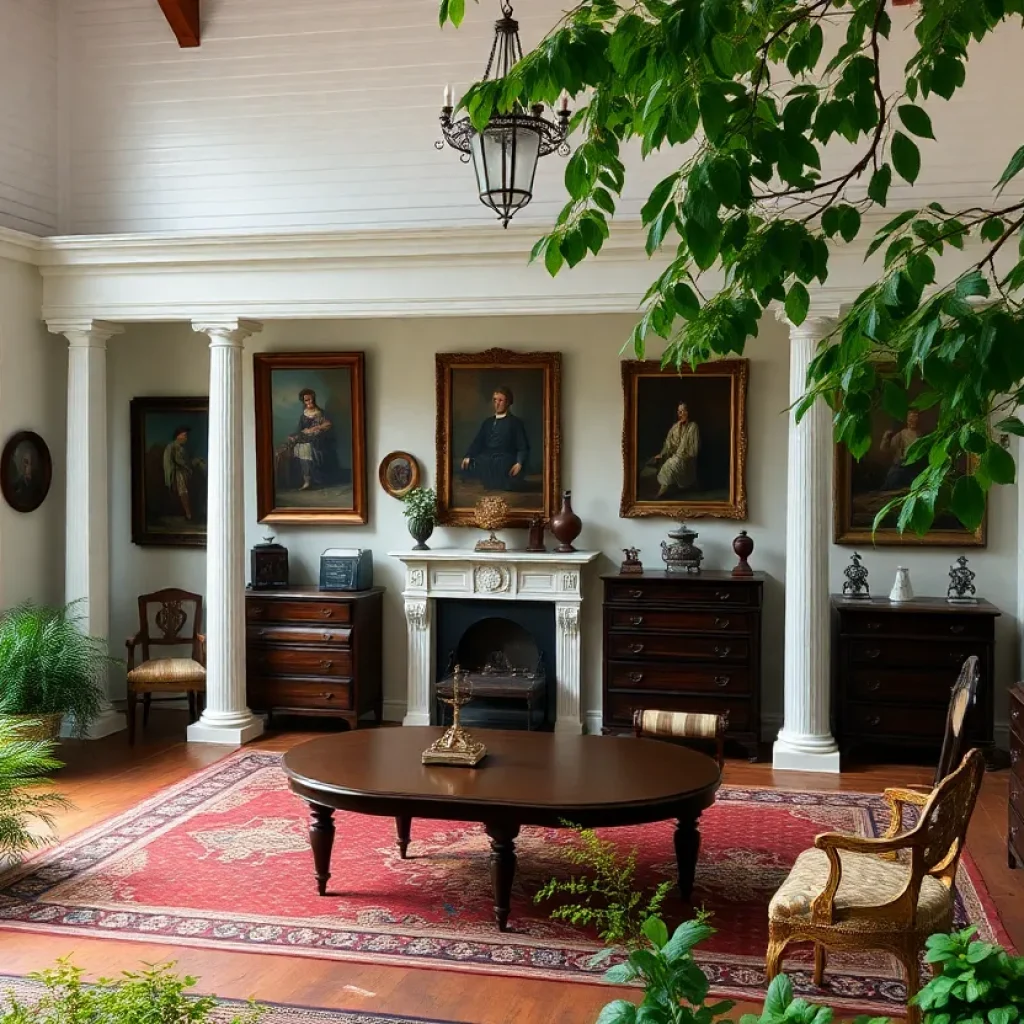 Exterior view of the historic 1850 House Museum in New Orleans