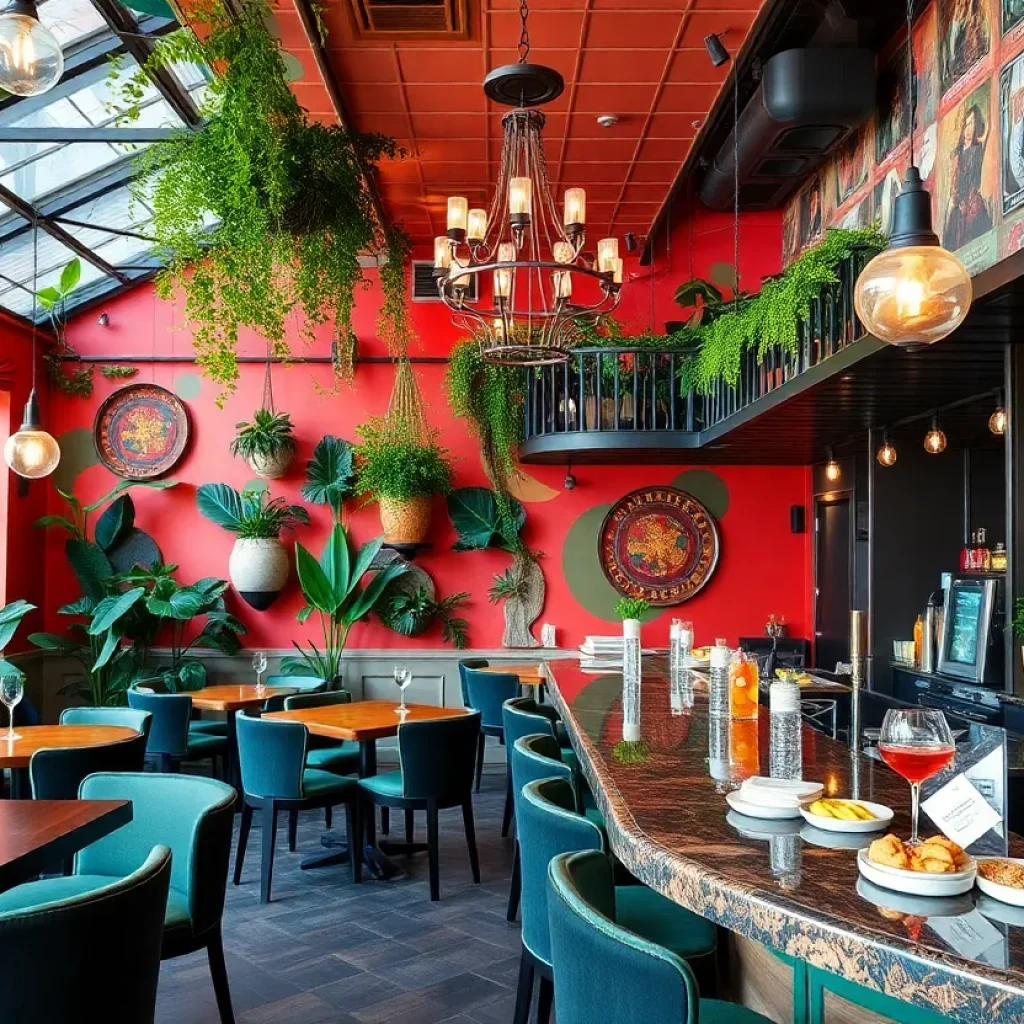 Interior view of Junebug restaurant in New Orleans