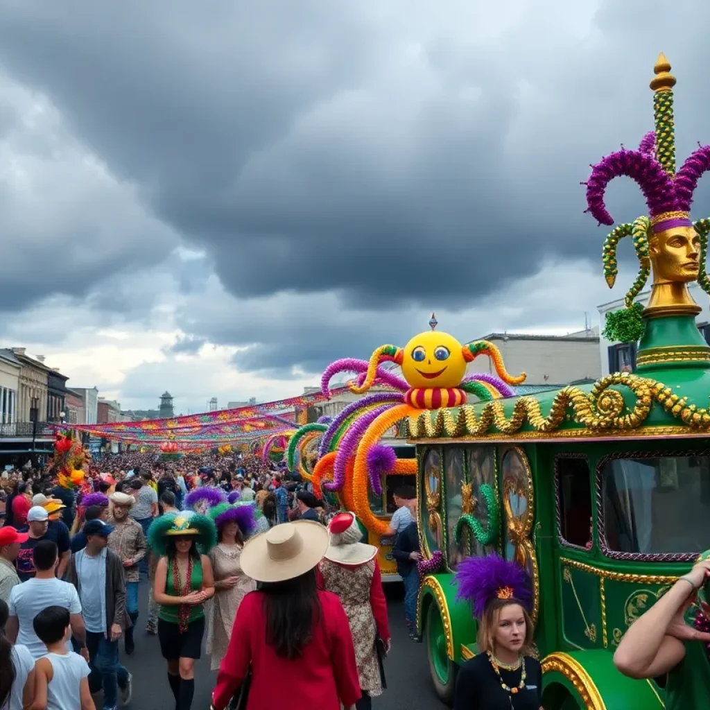 Mardi Gras parade in New Orleans disrupted by severe weather