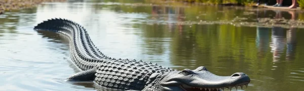 11-Foot Alligator Spotted in Old Jefferson Community