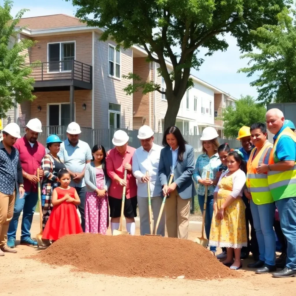 Celebration of the groundbreaking of Grove Place II in New Orleans.