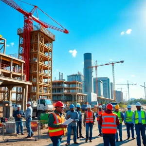 A modern urban landscape representing Louisiana's economic growth