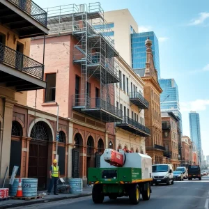 Construction and renovation site in New Orleans
