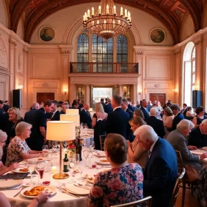 Guests at the New Orleans Preservation Awards enjoying the evening