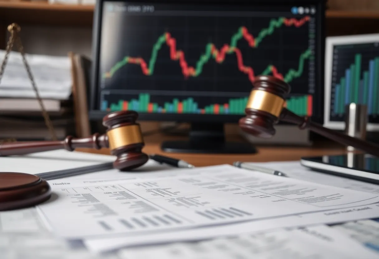A scene depicting a corporate legal investigation for OptiNose shareholders.