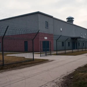 High-security prison illustrating safety concerns