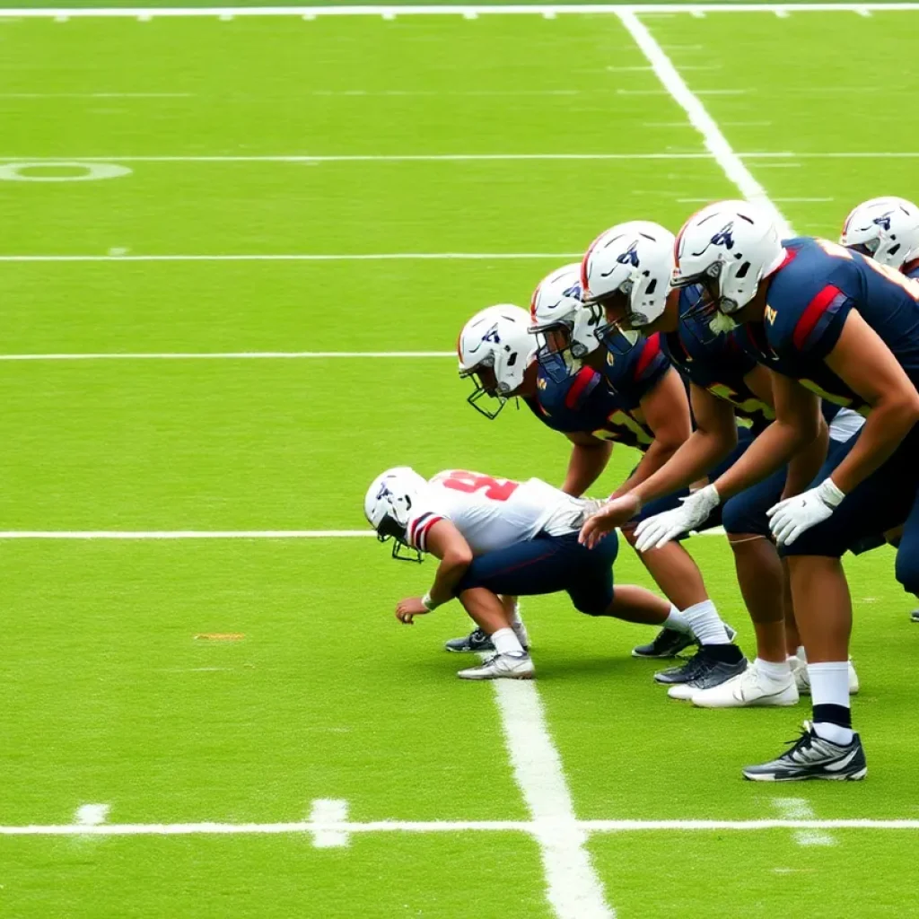 Nebraska Cornhuskers football team in action on the field