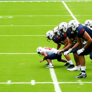 Nebraska Cornhuskers football team in action on the field