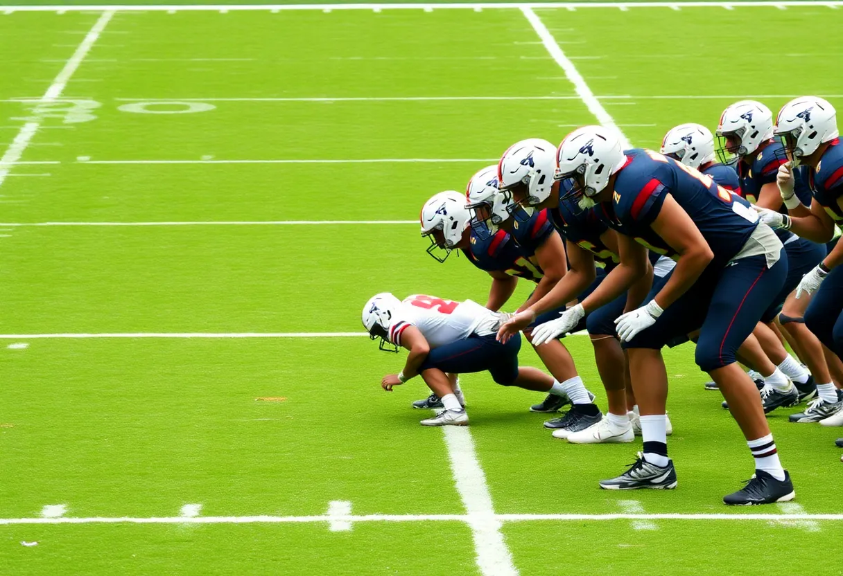 Nebraska Cornhuskers football team in action on the field