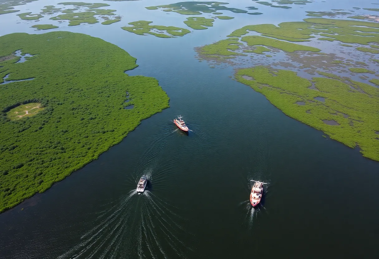 Coast Guard operations during an oil spill in Gulf Coast