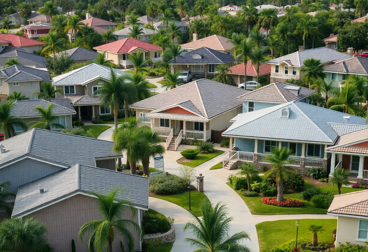Families in a Florida neighborhood dealing with homeowners insurance issues.