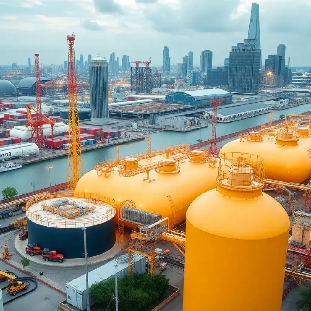Houston energy center representing Saudi Aramco's investments