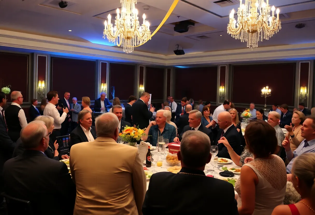 Celebration scene from the Jefferson Parish Bicentennial Ball