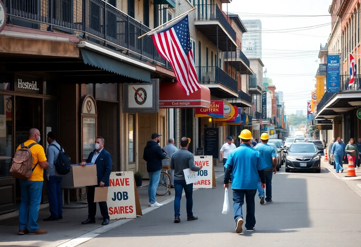 People searching for jobs in New Orleans