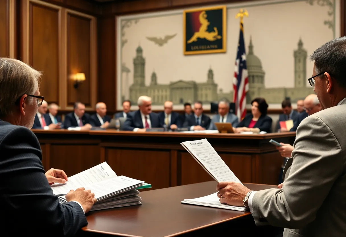 Lawmakers discussing auto insurance reforms in Louisiana