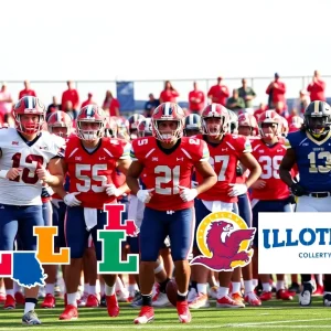 Louisiana college athletes competing in sports