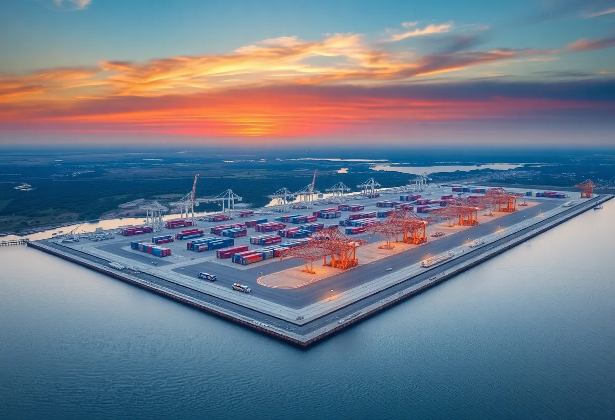 Conceptual image of the Louisiana International Terminal project