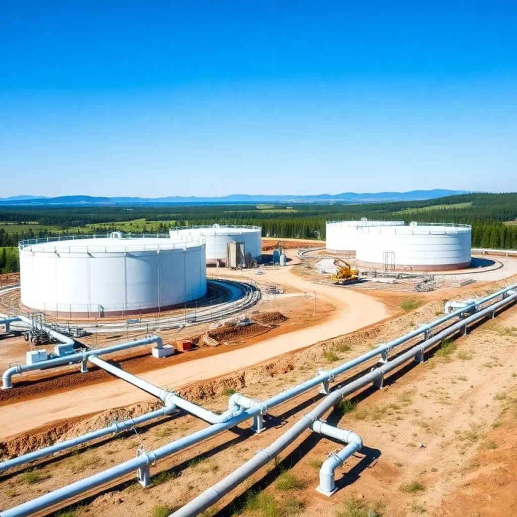Construction of the Louisiana LNG project facility