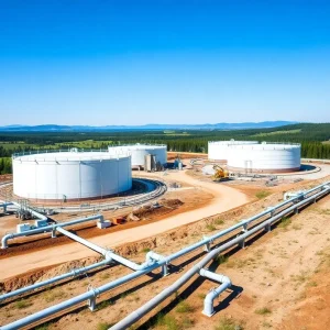 Construction of the Louisiana LNG project facility