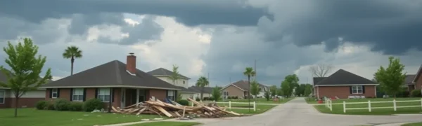 EF-0 Tornado Touches Down in Marrero, Louisiana