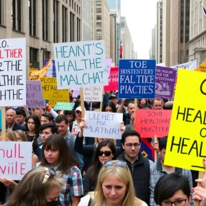 Protesters advocating for Medicaid and Medicare rights in Washington, D.C.