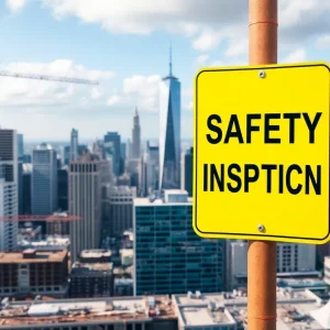 Construction sites and buildings in New Orleans emphasizing safety inspections