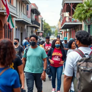 Community gathering in New Orleans promoting support for sex workers