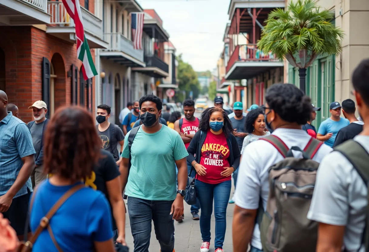 Community gathering in New Orleans promoting support for sex workers