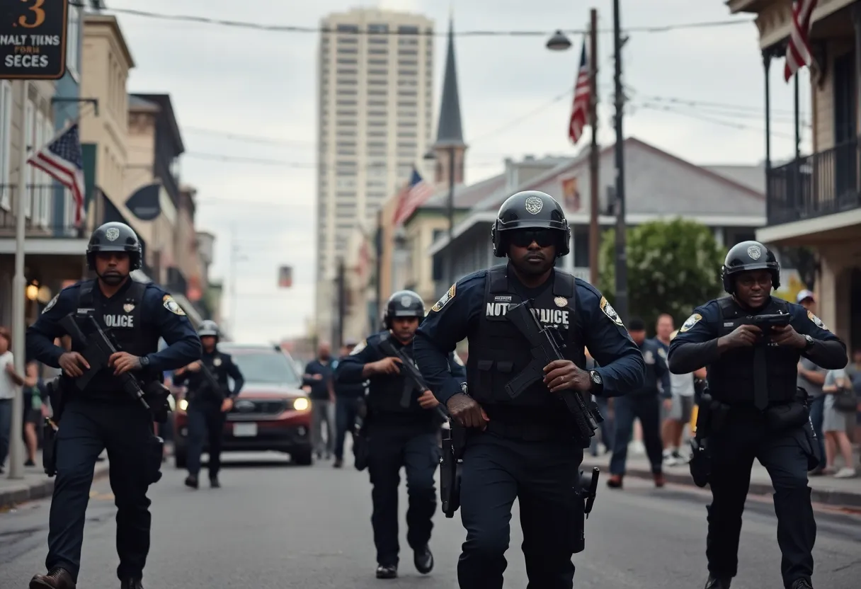 Law enforcement searching for escaped inmates in New Orleans.