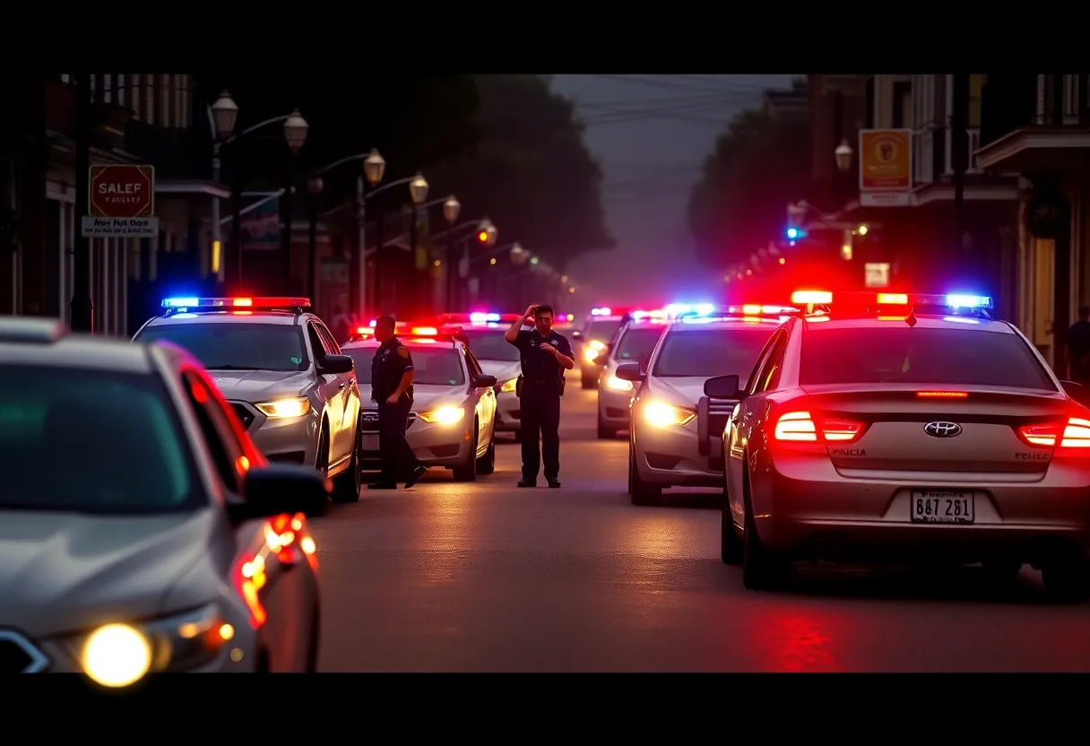 Police responding to a jail break in New Orleans