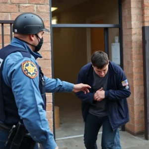 Police capturing escapees from jail