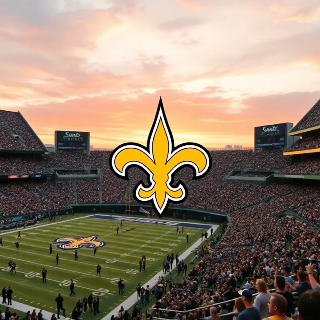 Excited fans at the New Orleans Saints season opener