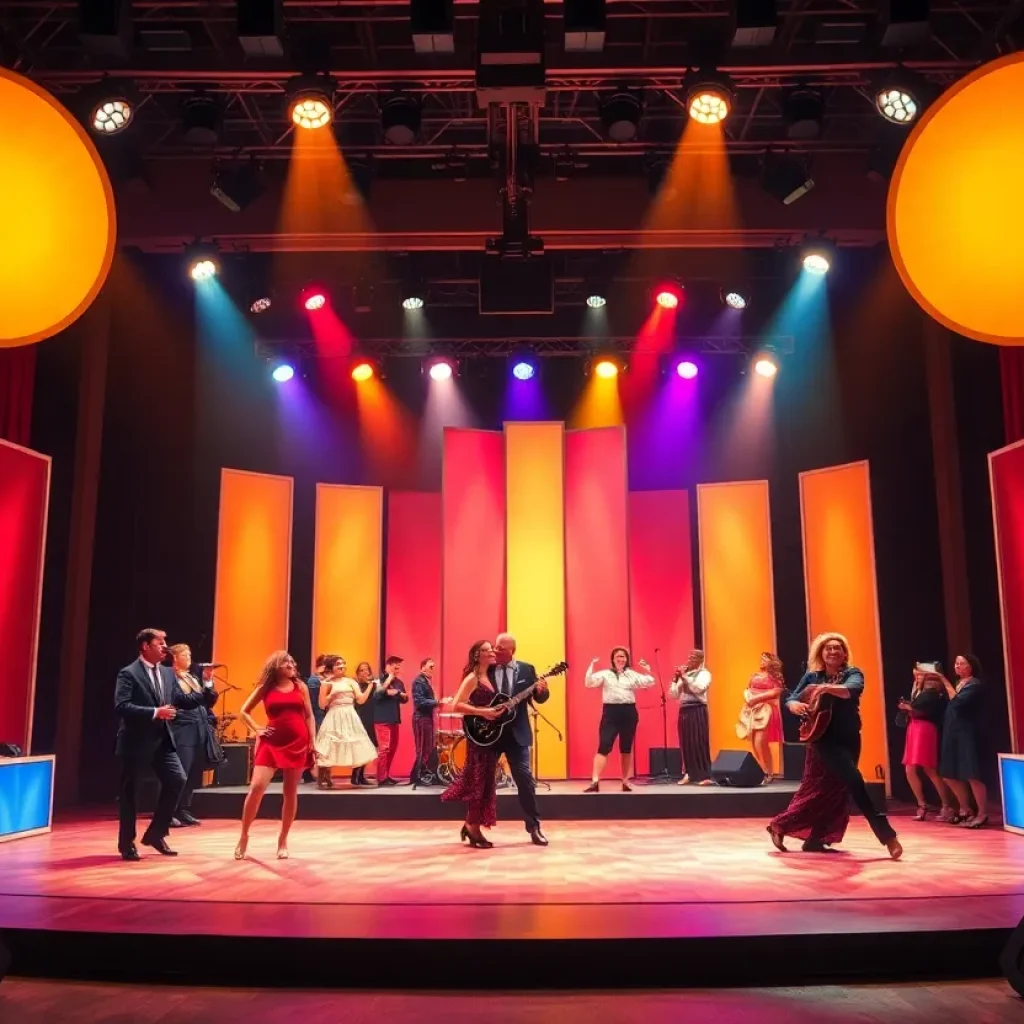 Stage design from the Broadway musical THE WIZ