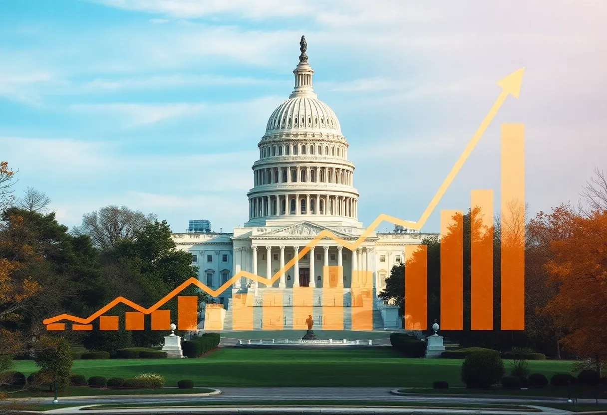 Chart showing rising U.S. Treasury yields after credit downgrade