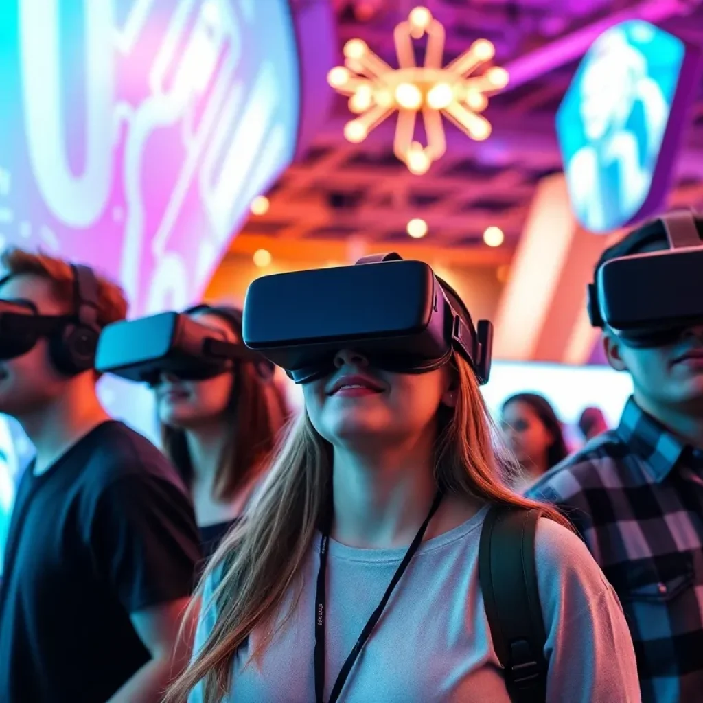 Guests enjoying virtual reality at Zero Latency in New Orleans
