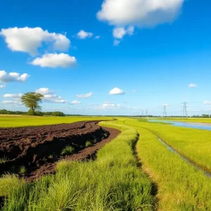 Landscape representing conservation efforts in Louisiana.