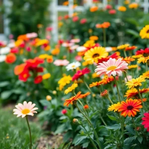 A beautiful garden representing kindness and community service.