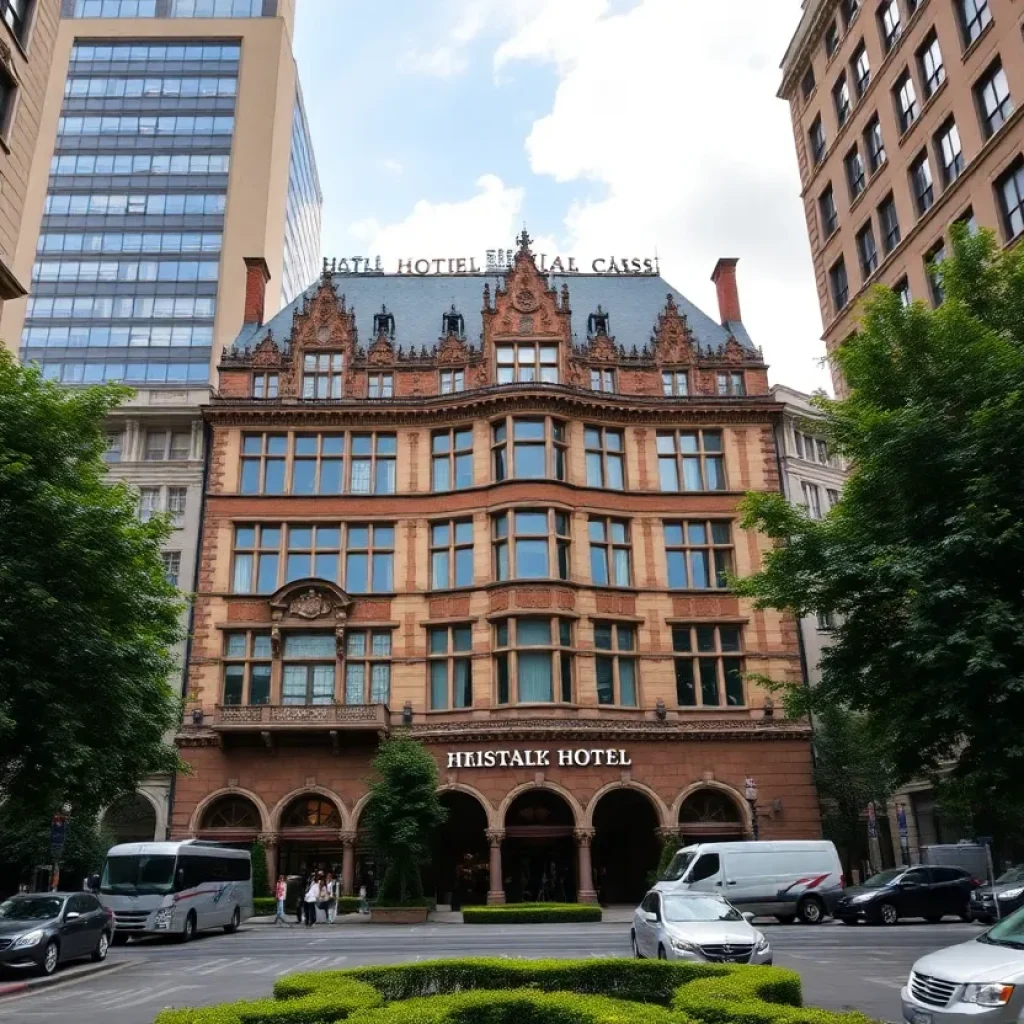 Exterior view of Hilton New Orleans St. Charles Avenue showcasing its architectural design