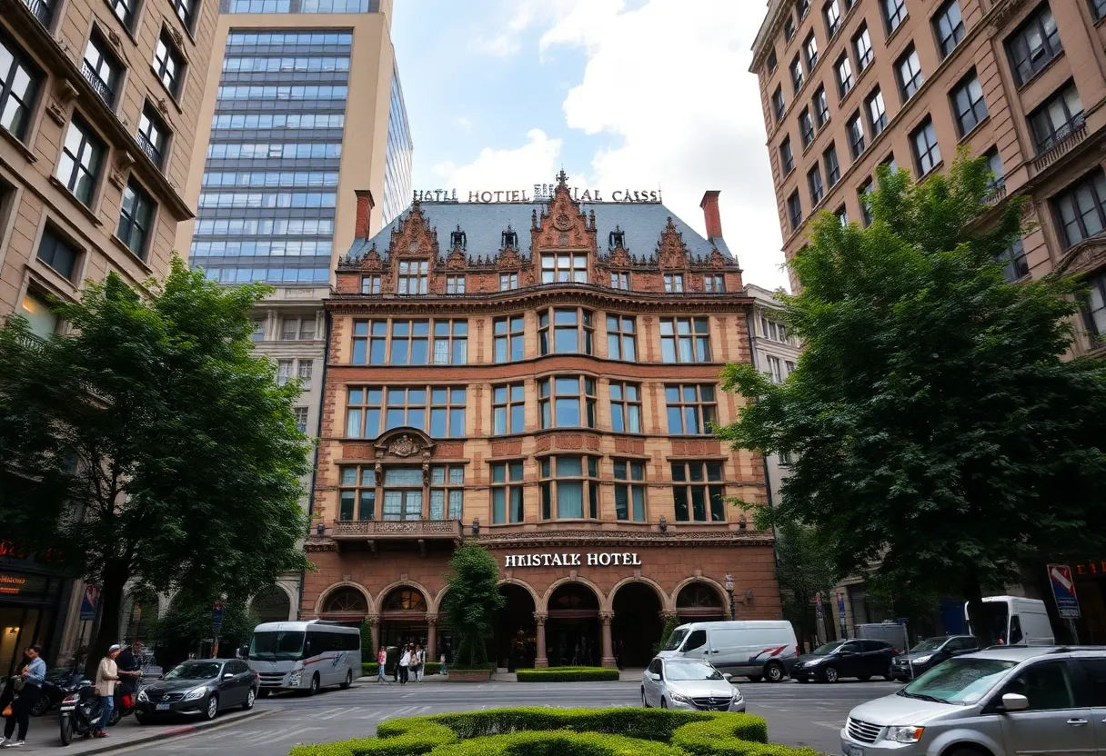 Exterior view of Hilton New Orleans St. Charles Avenue showcasing its architectural design