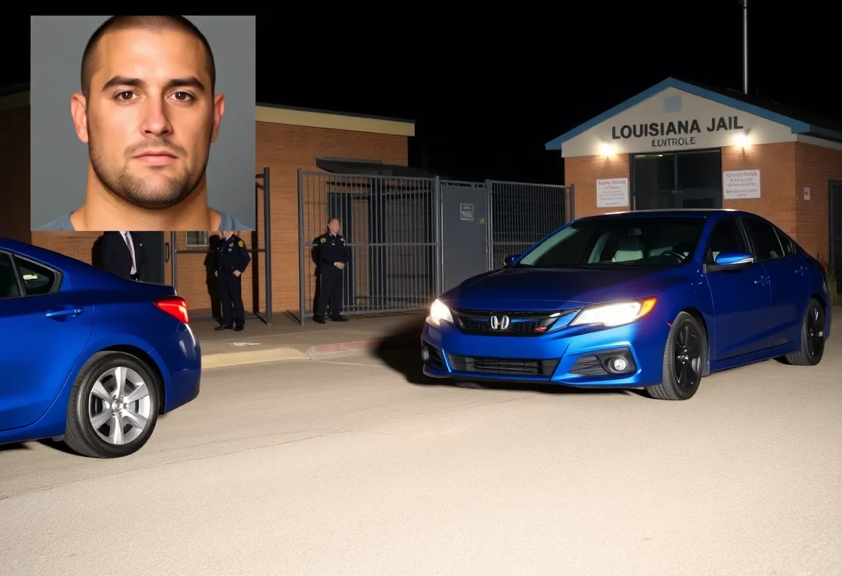 Search scene near Orleans Justice Center related to Antoine Massey escape.