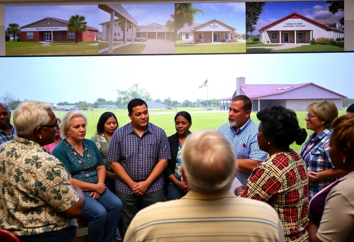 Group of residents in Louisiana discussing Medicaid and SNAP cuts