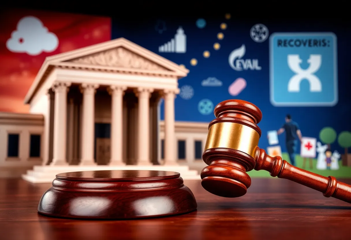 Conceptual image representing the Louisiana settlement with Purdue Pharma.