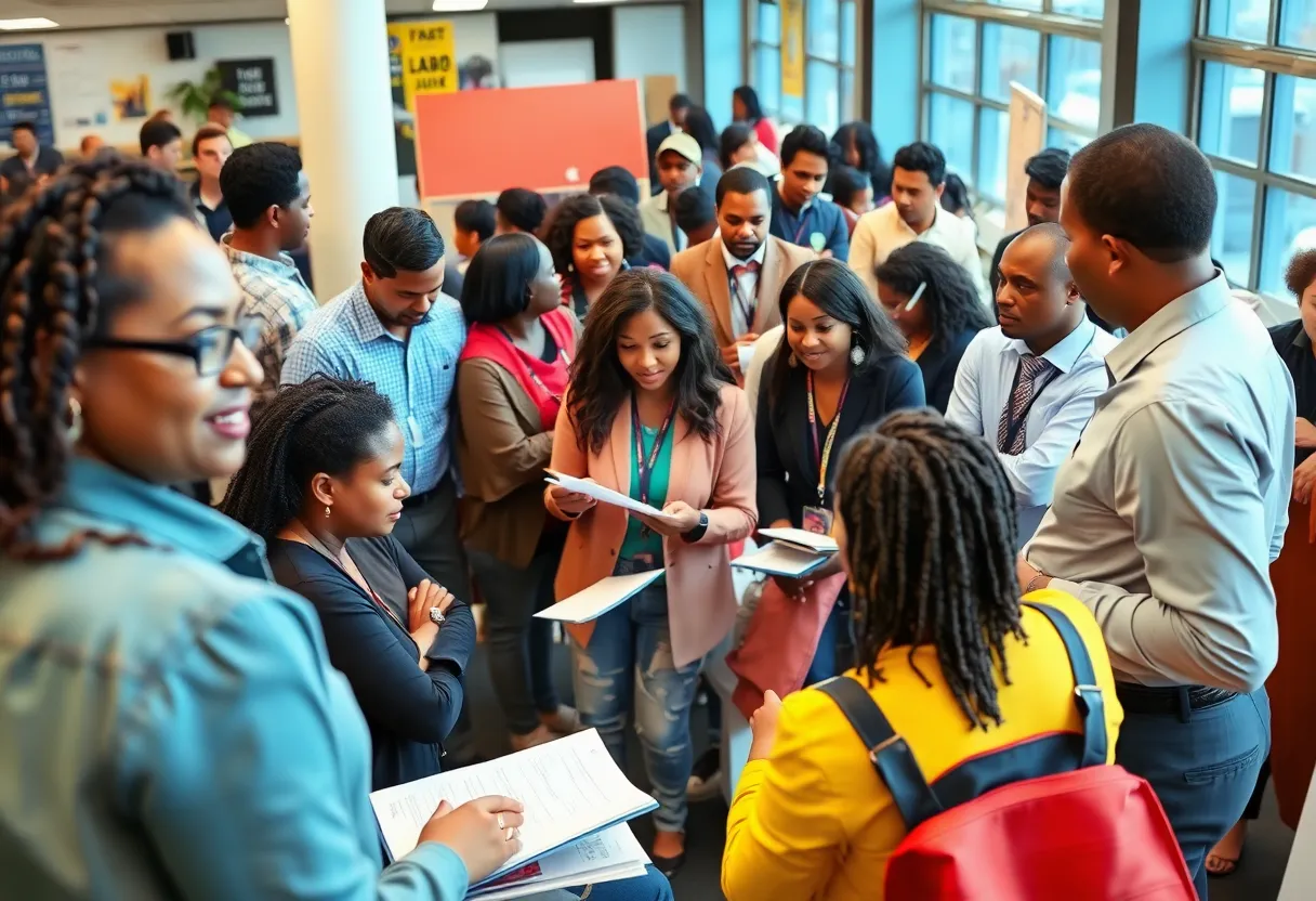 Illustration of Louisiana's job seekers and hiring opportunities