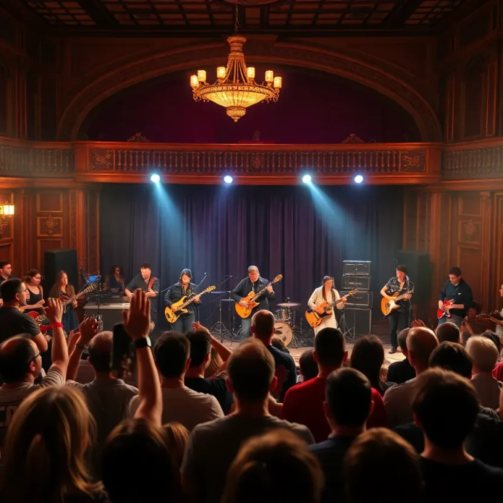 Vibrant atmosphere during Mike Gordon's birthday concert at the Joy Theater