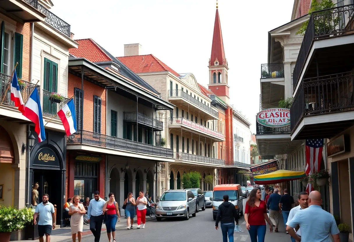 Street view of New Orleans showcasing cultural heritage