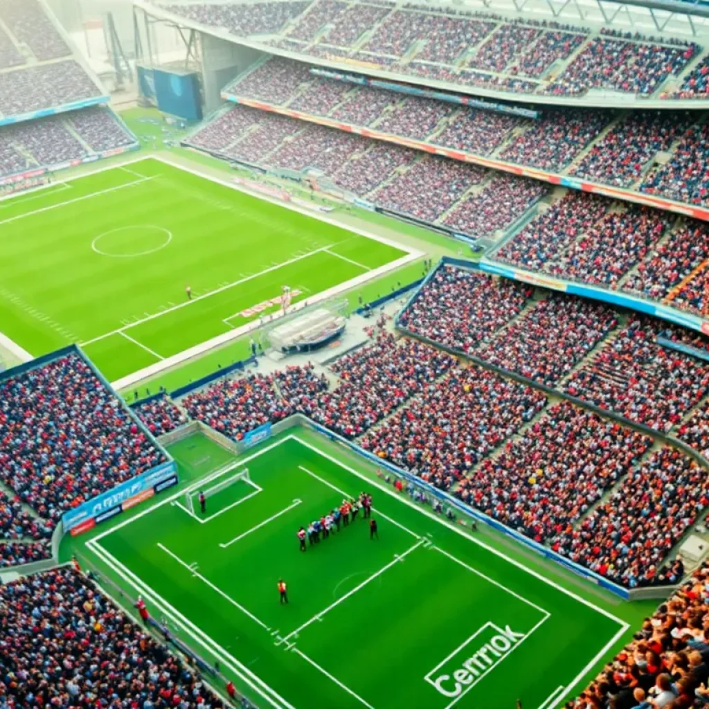 Crowd cheering during a New Orleans Saints football game