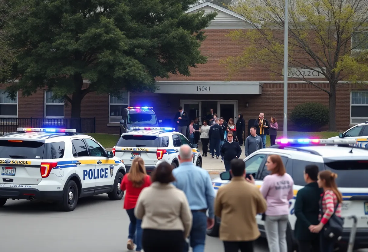 Police response at ReNEW Dolores T. Aaron Academy during lockdown