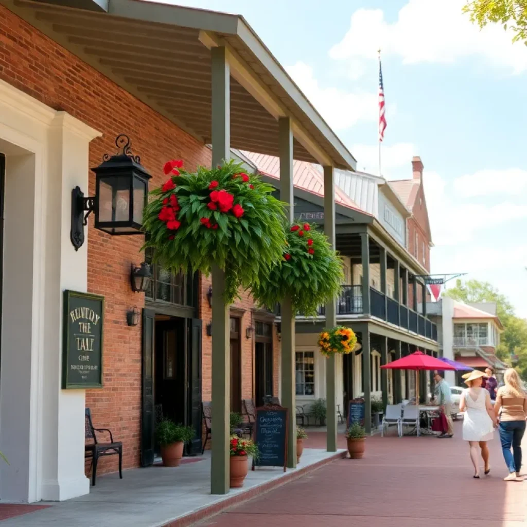 A picturesque view of St. Francisville, Louisiana showcasing local heritage and nature.