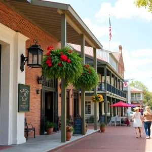 A picturesque view of St. Francisville, Louisiana showcasing local heritage and nature.
