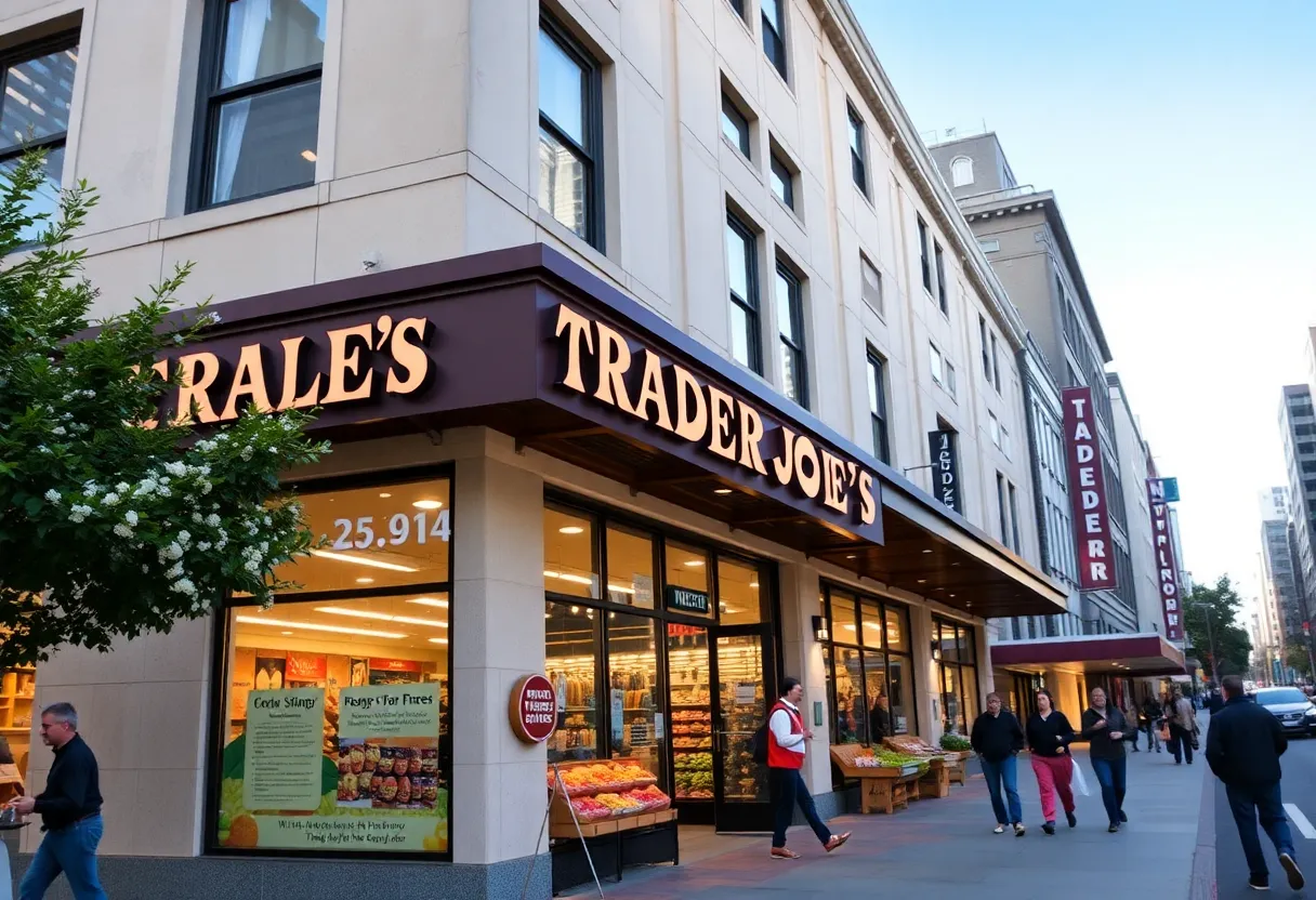 Exterior view of the new Trader Joe's grocery store on Tulane Avenue in New Orleans